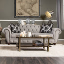 VIVIANA Gray/Black Sofa, Gray - Star USA Furniture Inc
