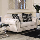 Gilda Beige/Black Love Seat - Star USA Furniture Inc