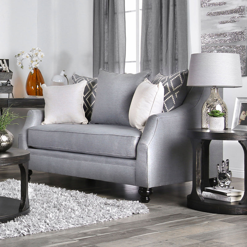 Nefyn Gray Love Seat - Star USA Furniture Inc