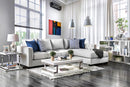 Ornella Light Gray/Blue Sectional - Star USA Furniture Inc