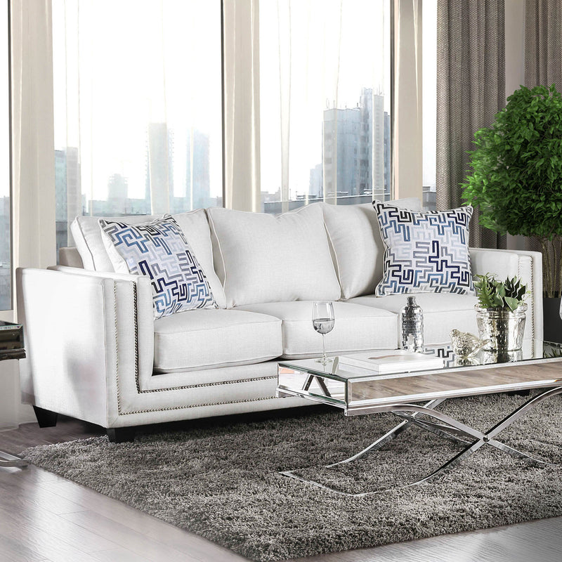 Ilse Off-White/Blue Sofa