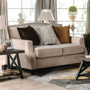 Camilla Tan Love Seat - Star USA Furniture Inc