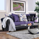 Kaelyn Black/Purple Sofa - Star USA Furniture Inc