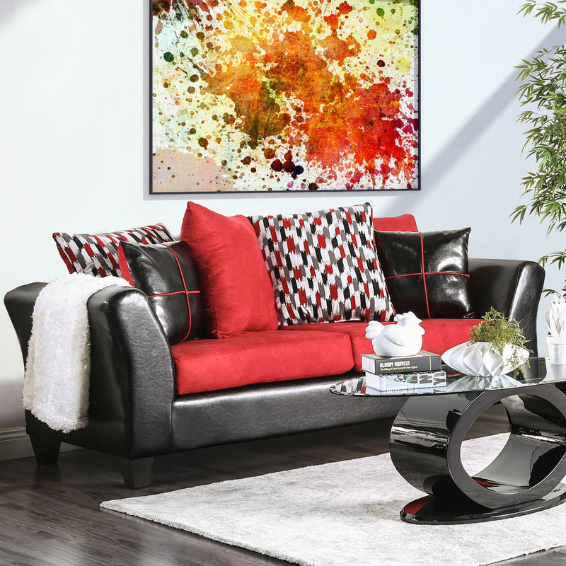 Braelyn Black/Red Sofa