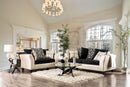 Kaelyn Ivory/Black Sofa + Love Seat - Star USA Furniture Inc