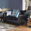 Kaelyn Black Love Seat - Star USA Furniture Inc