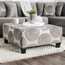 Bonaventura Gray/Pattern Ottoman - Star USA Furniture Inc