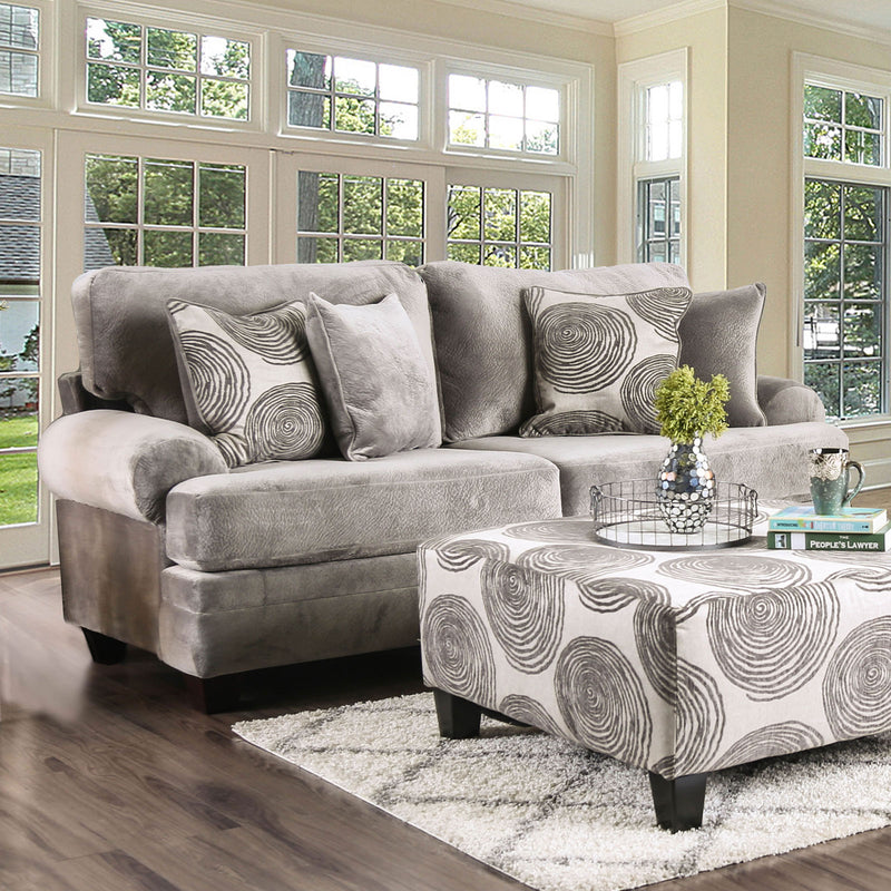Bonaventura Gray/Pattern Sofa