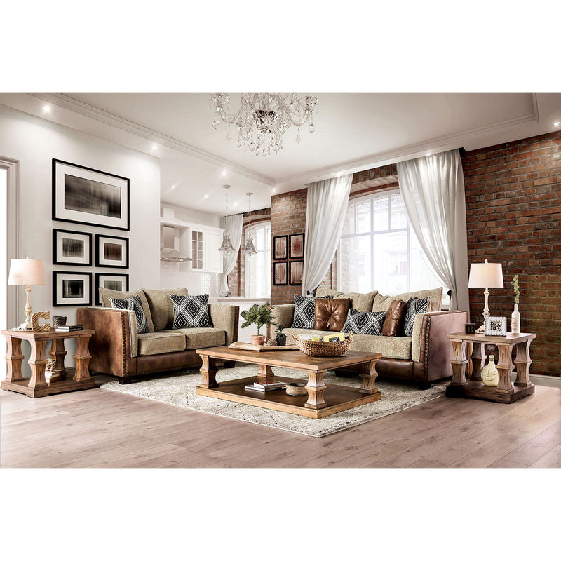 Chaparral Beige/Brown Sofa + Love Seat