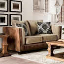 Chaparral Beige/Brown Love Seat - Star USA Furniture Inc
