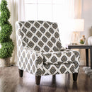 Reyna Ivory/Pattern Accent Chair - Star USA Furniture Inc