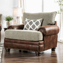 Reyna Warm Gray/Brown Chair - Star USA Furniture Inc