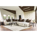 Giulianna Cream/Brown Sectional - Star USA Furniture Inc
