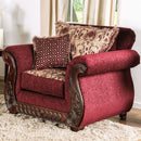 TABITHA Wine Chair, Wine - Star USA Furniture Inc