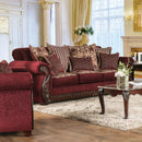 TABITHA Wine Sofa, Wine - Star USA Furniture Inc