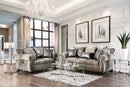 Sinatra Gray/Champagne Sofa + Love Seat - Star USA Furniture Inc