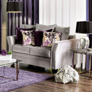 OLIVIERA Gray/Purple Love Seat - Star USA Furniture Inc