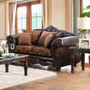 ELPIS Brown/Espresso Love Seat - Star USA Furniture Inc