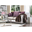 Benigno Pewter/Purple Love Seat - Star USA Furniture Inc