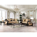 Aislynn Gold/Espresso Sofa + Love Seat - Star USA Furniture Inc