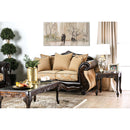 Aislynn Gold/Espresso Love Seat - Star USA Furniture Inc