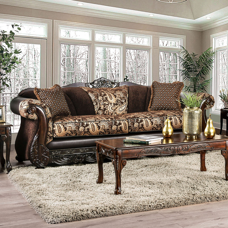 Newdale Brown/Gold Sofa