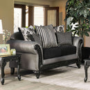 Midleton Gray/Black Love Seat - Star USA Furniture Inc