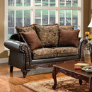 Rotherham Brown/Espresso/Dark Cherry Love Seat - Star USA Furniture Inc