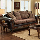 San Roque Brown/Espresso/Dark Cherry Sofa - Star USA Furniture Inc