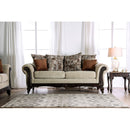 Saoirse Tan/Espresso Love Seat - Star USA Furniture Inc