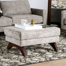 Harlech Gray Ottoman - Star USA Furniture Inc