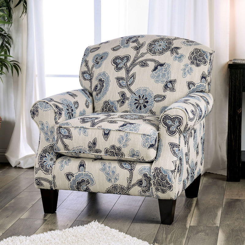 Nash Ivory Chair, Floral