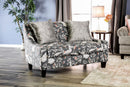 Tallulah Black/Pattern Settee - Star USA Furniture Inc
