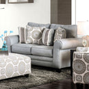 Misty Blue Gray Love Seat - Star USA Furniture Inc