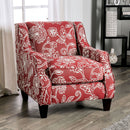 Ames Orange Chair, Floral - Star USA Furniture Inc