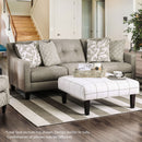 Dorset Light Gray Love Seat - Star USA Furniture Inc