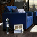 RAVEL I Blue Love Seat, Blue - Star USA Furniture Inc