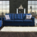 RAVEL I Blue Sofa, Blue - Star USA Furniture Inc