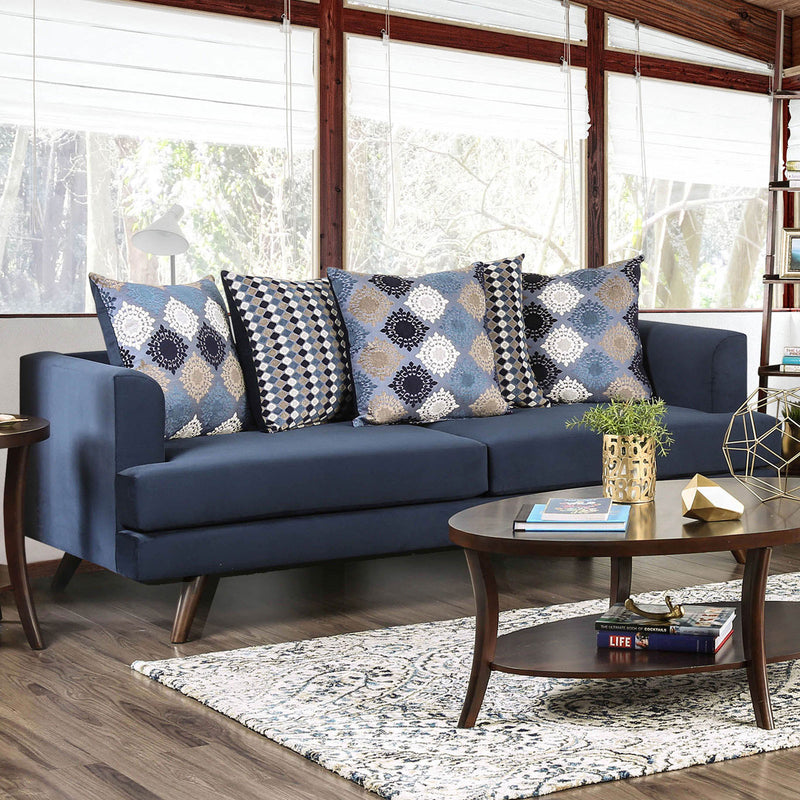 Blaenavon Blue Sofa