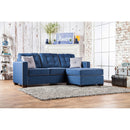 Ravel II Blue Sectional, Blue - Star USA Furniture Inc